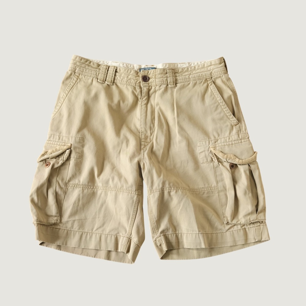 Polo Ralph Lauren Cargo Shorts Mens Tan Cotton Utility Gorpcore 36 Classic